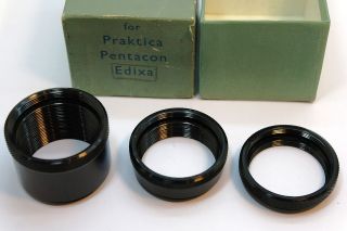   M42 SCREW MOUNT FOR EDIXA PRAKTICA PENTACON HANIMEX MACRO TUBES