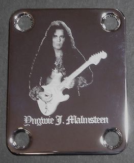 Guitar Parts NECK PLATE Custom Engraved Etched Fits Fender   YNGWIE J 