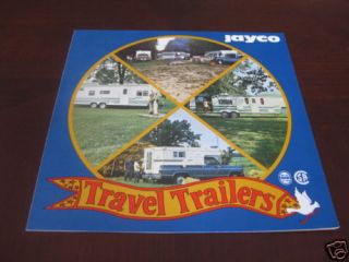 1977 1978 ? Jayco Travel Trailer Brochure Camper