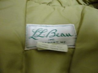 VINTAGE LL BEAN SCRIPT WRITING TAG VEST MADE IN USA ROCKY MOUNTAIN
