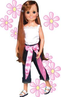 Ideal Crissy Doll Clothing by Via E   Pink Bow Jeans Outfit