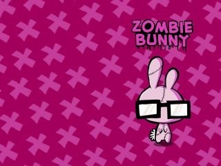 Zombie Bunny ~ Edible Image Icing Cake, Cupcake Topper ~ LOOK