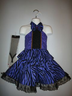 Pageant casual wear purple print outfit 2T/3T/4T .OOC