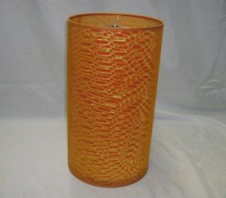   Modern Drum Hanging/Pendan​t Lamp shade 18 Tall Burnt Orange Color