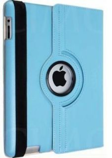   360 degree smart cover case for apple ipad 4/3/2+Screen film protector