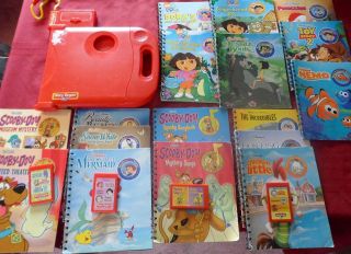   Pad + 17 Books & 4 Cartridges Dora Scooby Nemo Disney Early Readers