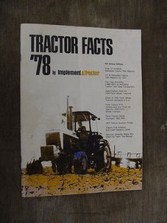 1978 Tractor Facts by Implement & Tractor 112 pages of Comparisons of 
