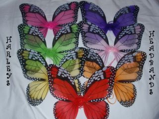 CHILDRENS COSTUME Monarch BUTTERFLY WINGS Lots of colors