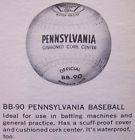 BASEBALL POSTER GEORGETOWN VS PENNSYLVANIA SHERIDAN 953