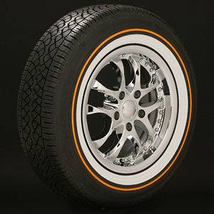 205/70R15 Vogue Tyre Whitewall W/Gold Tire