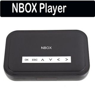 NBOX HD TV SD Card Flash Hard Drive Disk Media Player Divx BLACK 