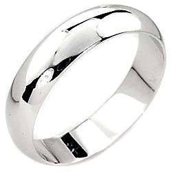 18K White Gold Plated Mens Wedding Band Ring Size 6 7 8 9 10 11 12 13 