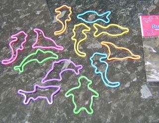 Silly shapes rubber bands bandz FISH stocking filler