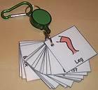 PARTS OF THE BODY KEYRING OR FLASH CARDS~ SPEECH THERAPY~AUTISM 