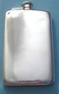 antique sterling silver flask in Bottles, Decanters & Flasks
