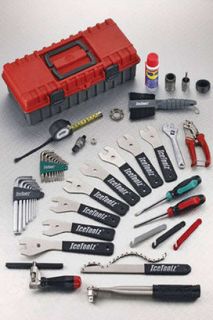   43 piece set tool box repair kit bike bicycle fixed gear build