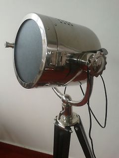 Industrial Nautical Theater Home Decoration searchlight and Tripod 