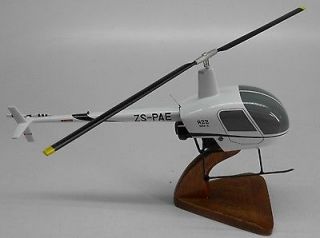22 Robinson Beta R22 Helicopter Dried Wood Model Small New
