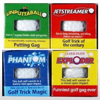 48 ASSORTED TRICK GOLF BALLS   gag golfing joke prank