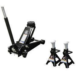 Ton Floor Jack Pack with 3 Ton Jack Stands MTN5506AJ