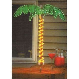 Tropical Lighted Holographic 30 Rope Light Indoor/Outdoor Palm Tree