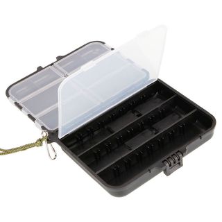 Fishing Lures Spoon Hooks Baits Tackle Plastic Box 7 Compartments
