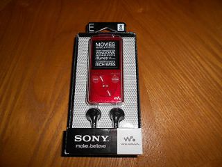 BRAND SONY WALKMAN 8 GB digital media player NWZ E374 RED NEW RETAIL 
