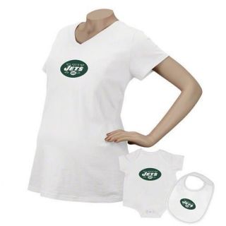 New York Jets Reebok Primary Logo Maternity Top & Infant 3 Piece Set