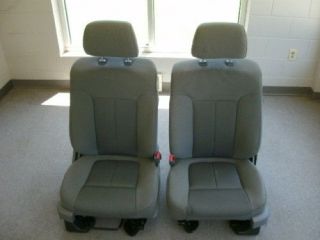 Ford F 150 gray cloth front seats 2009 2011