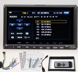In Dash Double 2 Din Car DVD Player Auto Head CD Stereo 7 Touchscreen 