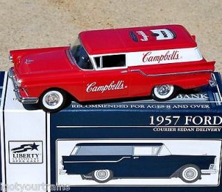 SpecCast Toy Club Campbells Soup 1957 Ford Courier Sedan Car Bank