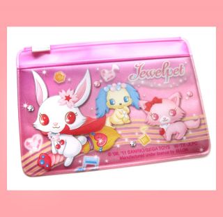 Sanrio Jewelpet Rabbit Puppy Cat pink Card Holder zip bag
