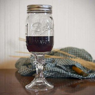 Newly listed Set of Two Redneck Wine Glasses Mason Jar