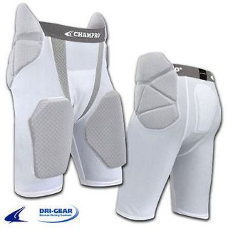 CHAMPRO INTEGRATED FOOTBALL GIRDLE W/ BUILT IN HIP, TAIL & THIGH PADS 