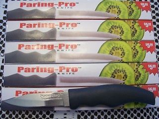 SET of 6 Forever Sharp Paring Pro Stainless/Surgical Steel Knife NEW 