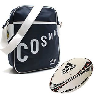 Umbro Cosmos Retro Messenger Shoulder Bag With Free Adidas Mini Rugby 