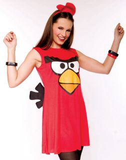 Sexy Funny Womens Angry Birds Red Bird Halloween Costume