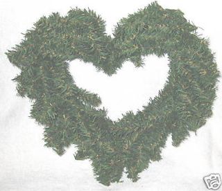 Heart Wire Wreath Evergreen 12 Craft Form