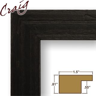 Picture Frame Black 1.5 Wide Driftwood Complete New Wood Frame 