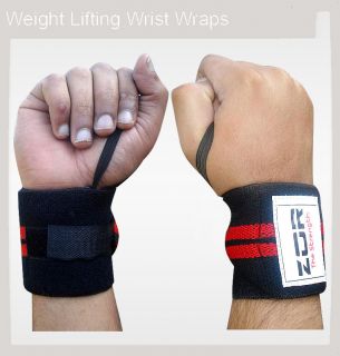 ZOR Power Weight Lifting Wrist Wraps Supports Gym Training Fist Straps 
