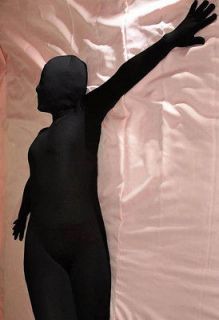 Size XL Black Spandex Bodysuit Full Body Leotard Dance Suit Costume