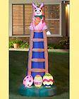 Ft Inflatable Lighted Easter Bunny On Ladder Décor