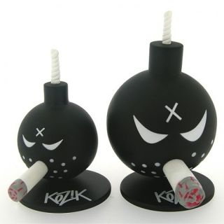 Kozik   BOMB TWIN PACK   vinyl 2 & 2.5 Smoking Bomb w/ COIN from 