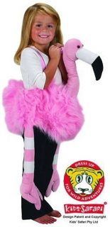   Safari Plush Soft Material Wrap n Ride Plush Pink Flamingo Costume