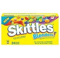 BOX OF SKITTLE BLENDERS 2.0 OUNCE EACH BAGS X 24 AMERICAN CANDY SUPER 