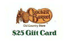 Cracker Barrel Gift Card $25   $50