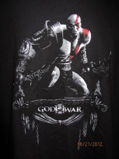   God Of War III 3 Black Shirt Playstation Logo Sony Iv Gear Demigod