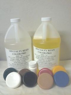 Gallon Color Pro Polyurethane Casting Resin + 1 oz of Pigment (Free 