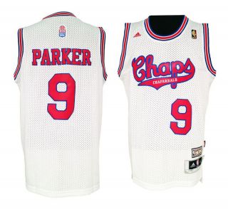 San Antonio Spurs Tony Parker #9 white ABA jersey