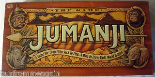 Jumanji The Game Milton Bradley # 4407 Board Game 1995 COMPLETE